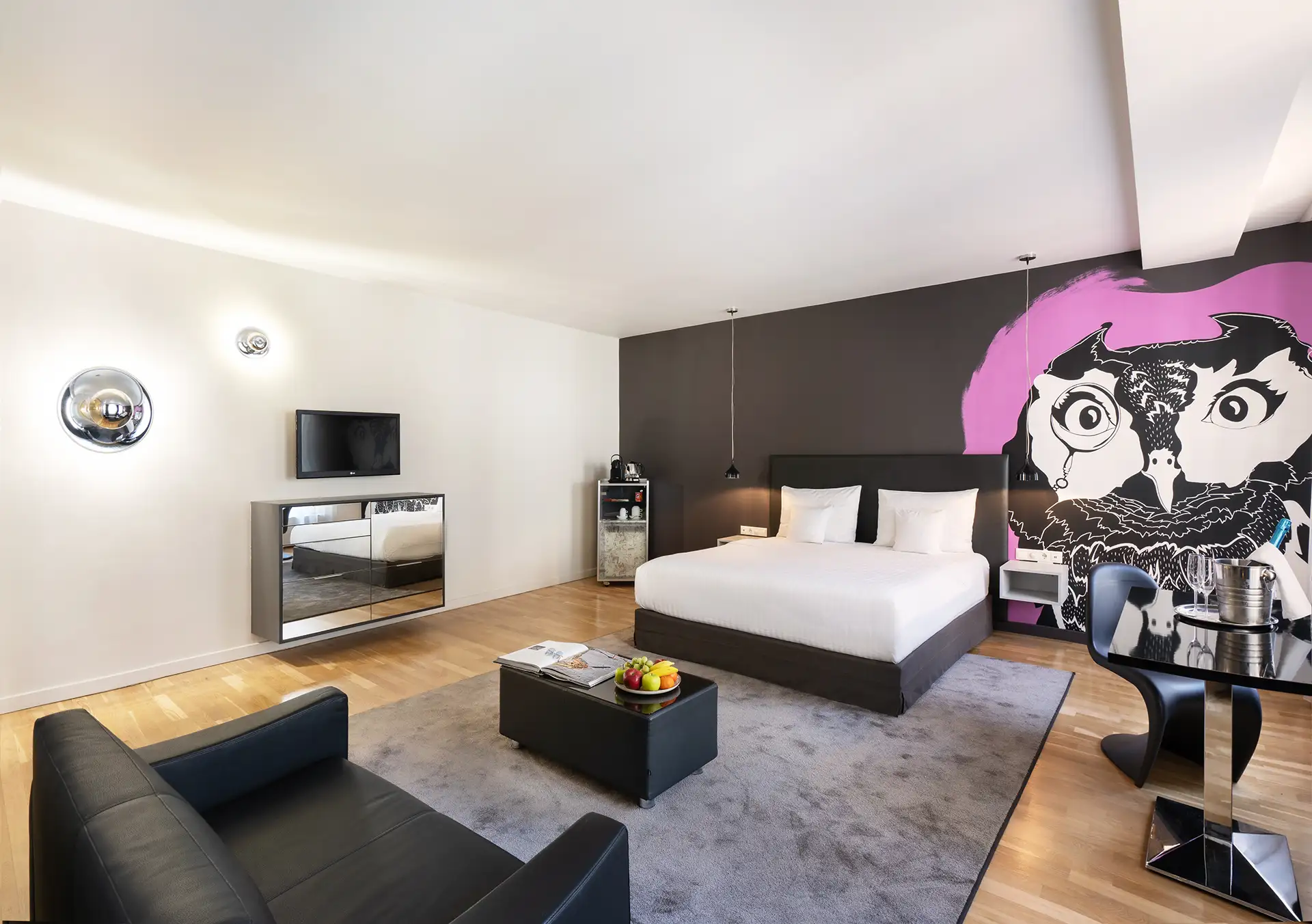 Művészi Dekoráció Művészi dekoráció a Casati Hotel szobájában, enterior fotózás
