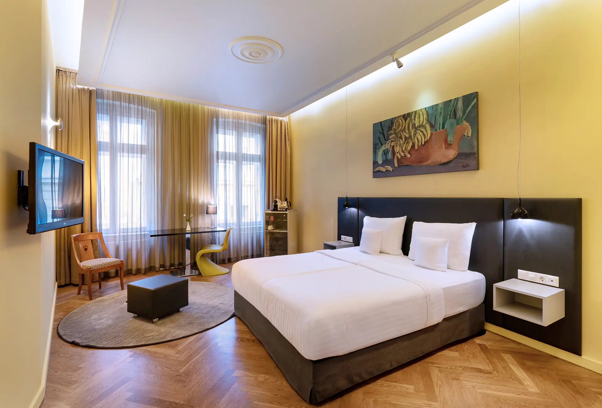 Stílusos Szoba Kényelmes és stílusos szoba a Casati Hotelben, lakás fotózás