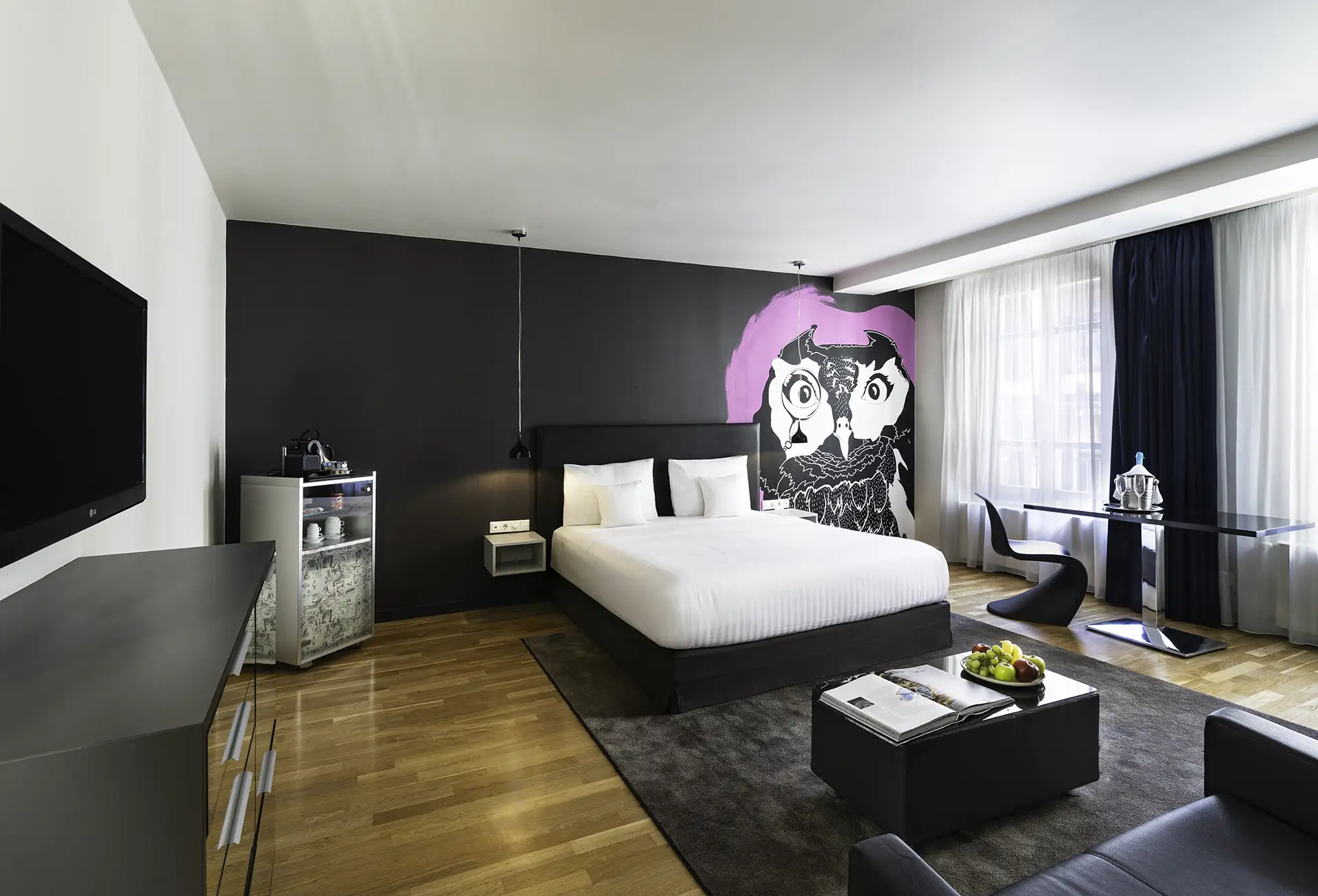 Casati Hotel Bár A Casati Hotel bárjának belső tere, belsőépítész fotózás